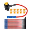 Sandfren 10PCS Car Add-a-Circuit Fuse Tap Adapter, 12V 16 AWG