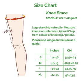 NEOtech Care Supportive Knee Support Made of Bamboo Fibre - Breathable Material - for Men / Women - Grey (1 Pair, Size S)