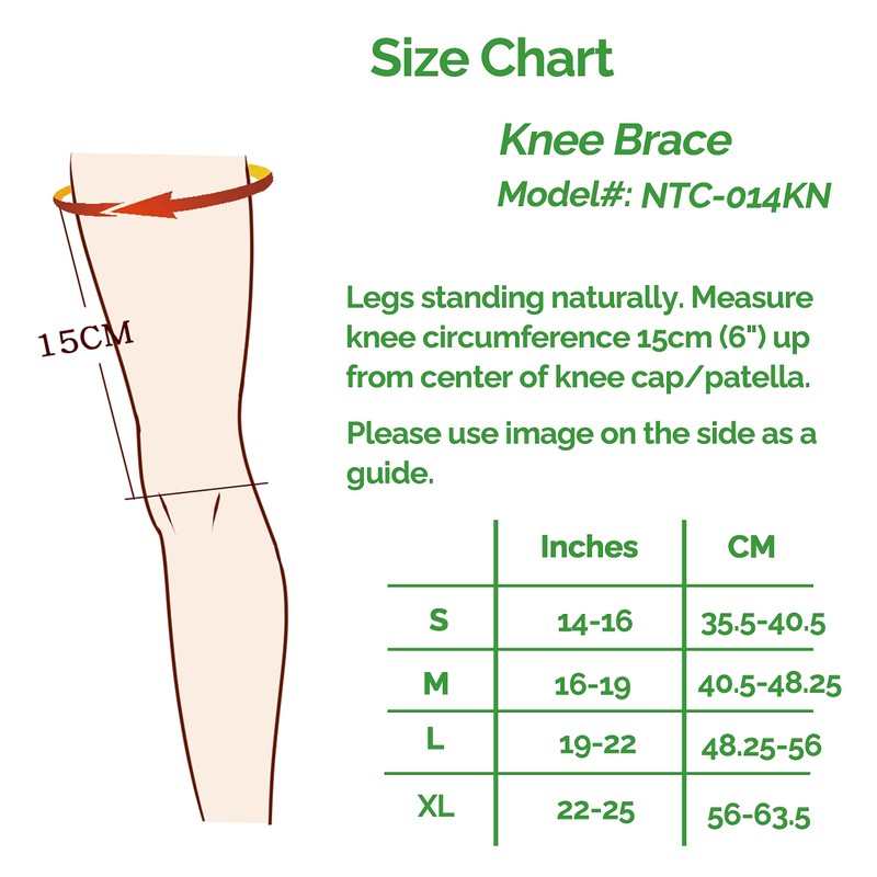 NEOtech Care Supportive Knee Support Made of Bamboo Fibre -