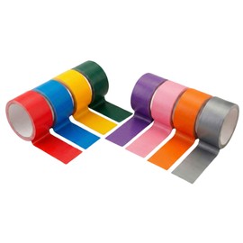 Colorful Gum Tape, Cloth Tape, Set of 8 Colors, Width 2.0 inches (50 mm) x Length 32.8 ft (10 m), For Crafts, Color Coding, DIY Decoration (8 Color Set)