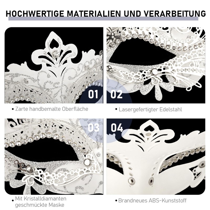 Hoshin Masquerade Mask, Mardi Gras Deecorations Venetian Masks for Womens