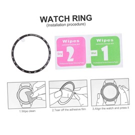 OHPHCALL Watch Case Cover Smart Watch Frame Protector Aluminum Alloy Ring Scratch Resistant