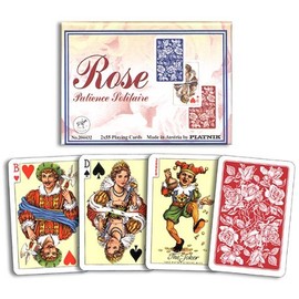 Piatnik Patience Rose Solitaire Card Games