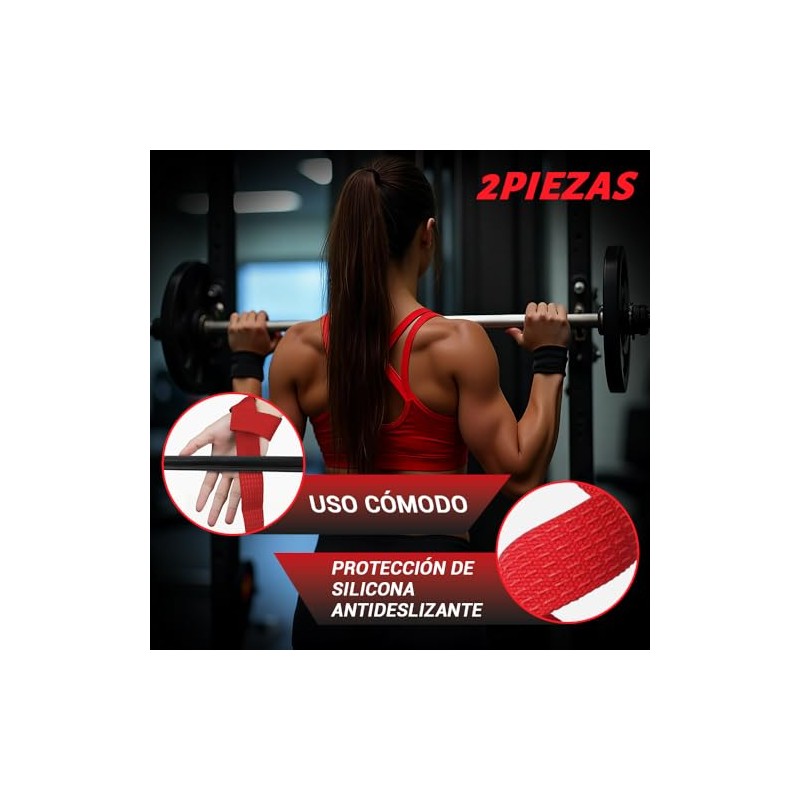 Correas de levantamiento de silicona antideslizante 4 piezas, Straps Para