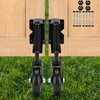 4.3" Gate Wheel Spring Loaded Caster Kit for Wooden Fences