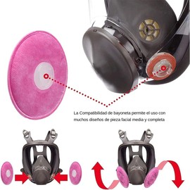 6001 Respirator Replacement Filter Cartridges, Compatible with 6200, 6800 (6 pcs)