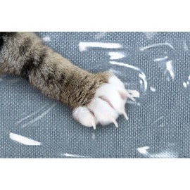 Plastic Recliner Armchair Cover for Pets | Cat Scratching Protector Clawing Deterrent | Heavy Duty Thick Clear Vinyl Chair Slipcover | Waterproof Plastic Furniture Covers for Storage and Moving