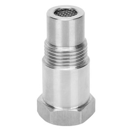 Nicear Sauerstoffsensor-Dichtungsadapter M18 x 1,5 Edelstahl O2-Sensor-Dichtungsadapter Katalysator-Fix Motorlicht Sauerstoffsensor-Sockel-Kit Schwarz