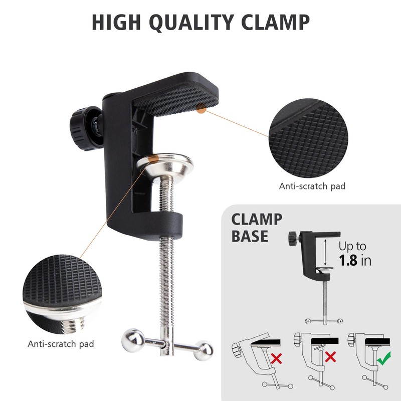 SUNMON HyperX QuadCast Boom Arm - Red Boom Arm for