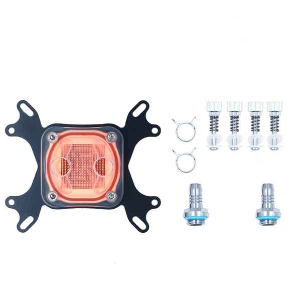 CENPEK CPU Water Cooler G1/4, 50mm Copper Base Universal CPU