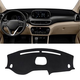 YOJOJOCO Dash Cover for Tucson 2021 2020 2019 Accessories Flannel Dashboard Cover Dash Mat Center Console Cover Sunshield Protector Pad