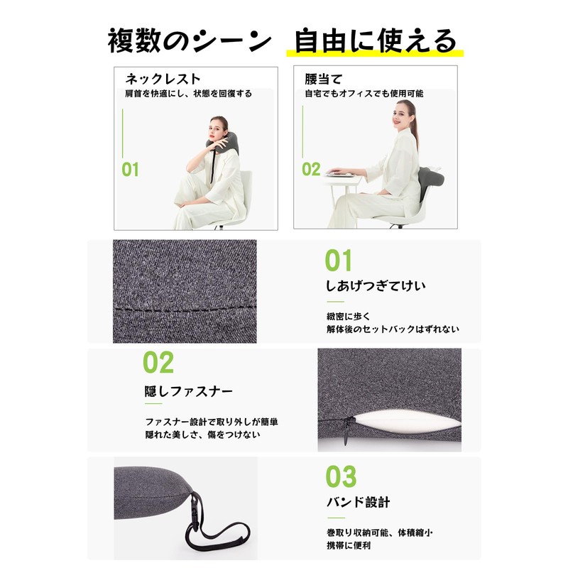 prudencrose Headrest, Car Headrest, Neck Pillow, Car Support Neck, Lumbar,