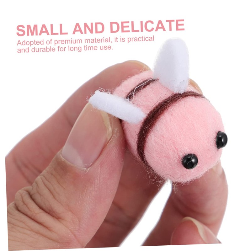 OHPHCALL 25Pcs Wool Felt Bee Balls for DIY Bee Party