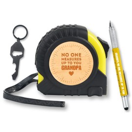 INNObeta Grandpa Gifts Tool Set, 16-Foot Easy Read Retractable Tape Measure with Fractions for Birthday, Christmas