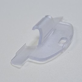 Qty 2pc. Lift Handle for Cordless Honeycomb Cellular Shades. Work with Hunter Douglas Duette, Applause Shade. ALTA, Comfortex, Turnils... (Clear, 3/4" Curved Hook)