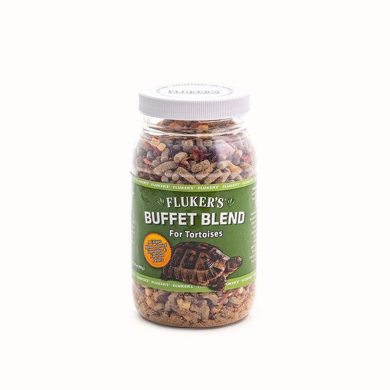 Fluker's Buffet Blend Tortoise Diet, Veggies with Fortified Pellets, 6.75