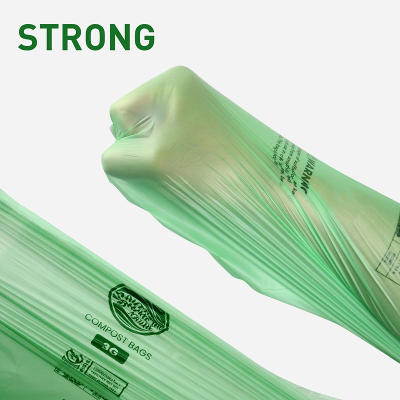 Trash bags 13+ gallon tall kitchen,100count,Extra Thick1.11 Mills,Compostable bags,Kitchen Compost