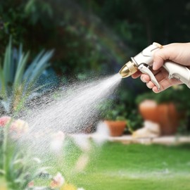 Garden Hose Nozzle Sprayer,100% Heavy Duty Metal with High Pressure,adjustable in multiple modes, ergonomic, leak proof, suitable for lawn bikes, terraces, pets (Upgraded nozzle)