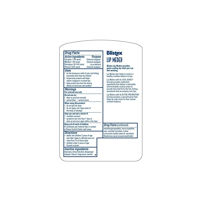 Blistex Lip Medex 0.25 oz (Pack of 3)