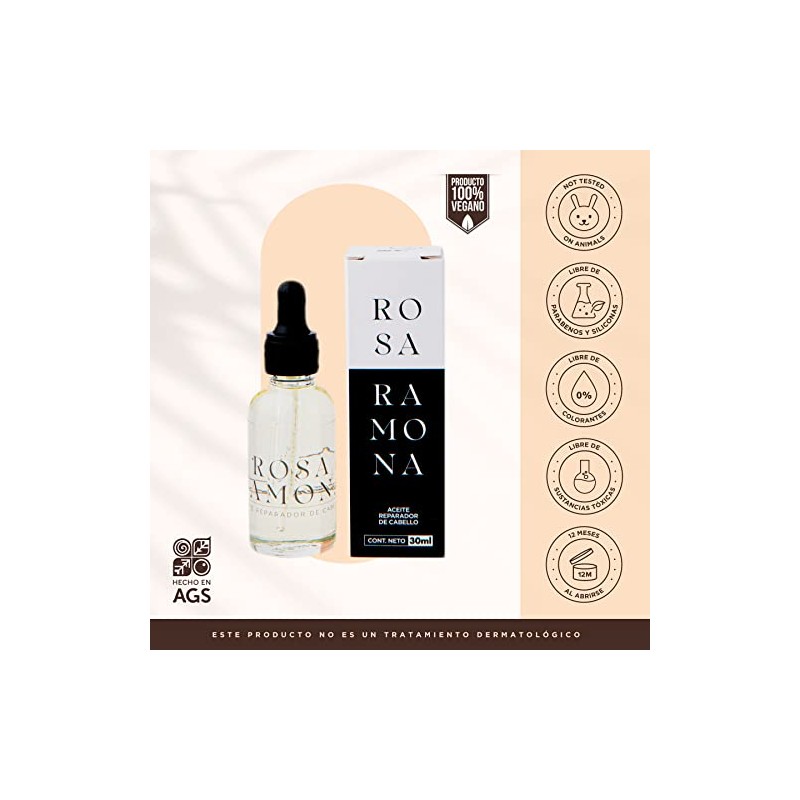 Skin Inc | Rosa Ramona Aceite Reparador de Capilar Control