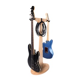 Gator Frameworks Elite Series Dual Hanging Wooden Guitar Stand Fits Both Acoustic and Electric, Natural Maple Finish (GFW-ELITEGTRHNGSTD-2X-MPL)