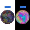 Hsthe Sea Reflective Football, Size 4, Holographic Luminous Reflective Football,