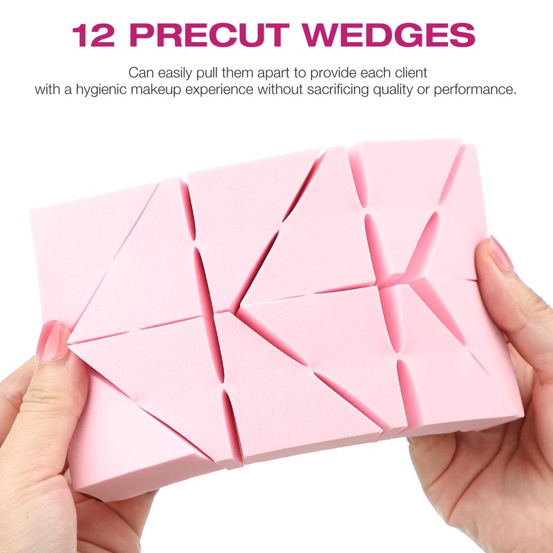 WSYUB Makeup Sponges Wedges, Disposable Makeup Applicator Cosmetic Wedges Sponges