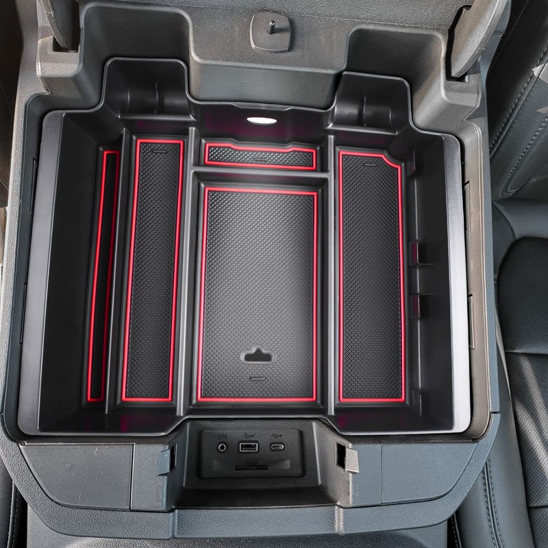 TACOBRO [Full-Coverage ] Center Console Organizer Compatible with 2019-2022 Chevy