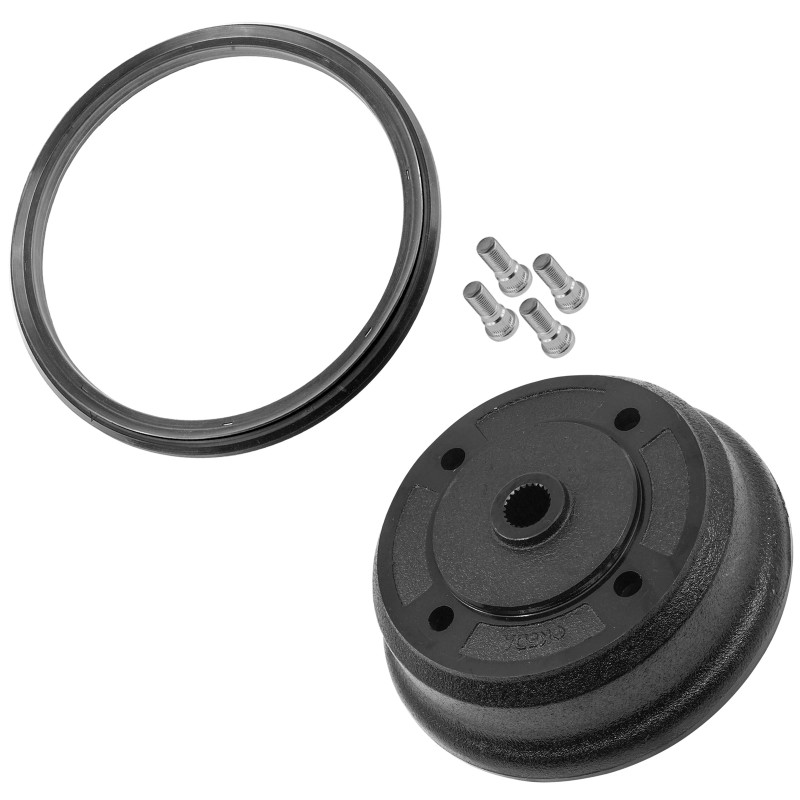 Caltric Front Brake Drum Wheel Hub fits Kawasaki Mule 4010