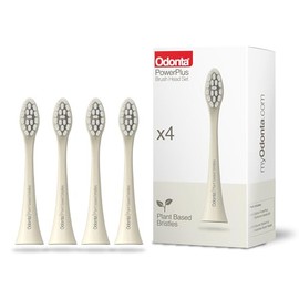 Odonta Extra Brush Heads PowerPlus | Pack of 4 | Plant Based Bristles