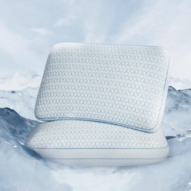 Sweetnight SN-CMFP-Q Cooling Pillows, Queen, Blue 2 Count