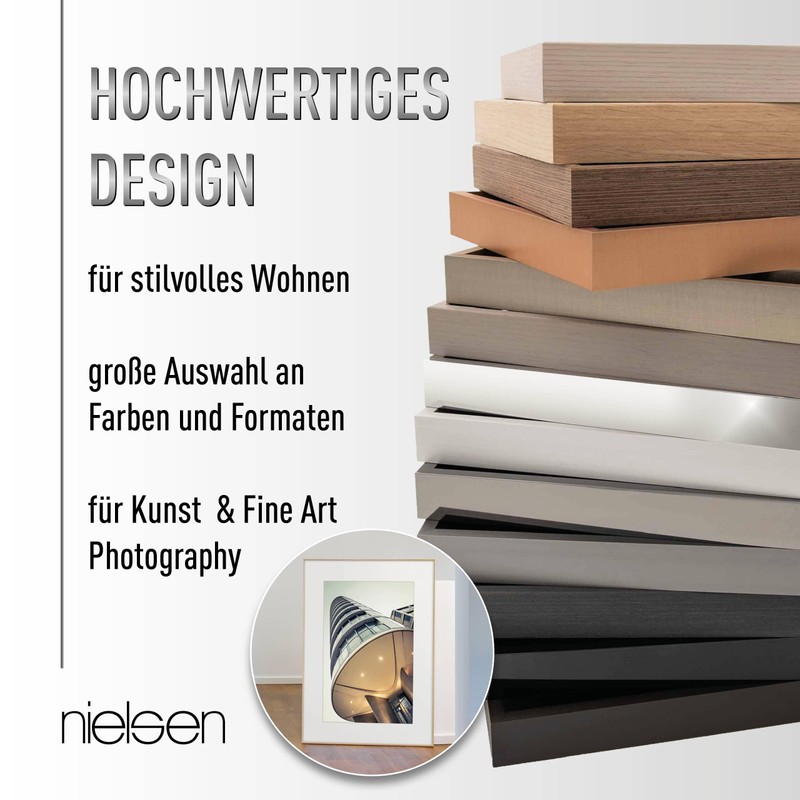 nielsen Alpha Picture Frame, 13 x 18 cm, Aluminium, Matte