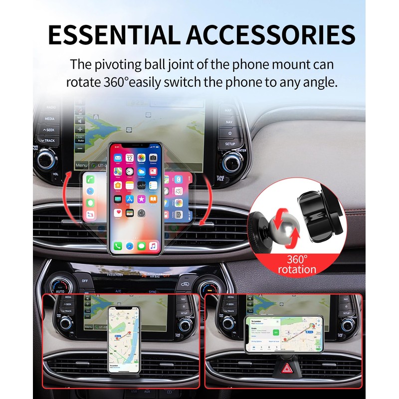 Car Phone Holder for Hyundai Santa Fe 2019 2020 2021