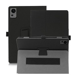 FIEWESEY Case for TECLAST T60 Tablet Android 13 12 Inch,Full Protection PU Leather Folio Folding Stand Protective Tablet Cover with Pencil Holder and Wrist Strap Cover for TECLAST T60 Tablet (Black)