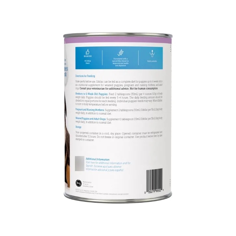 Esbilac Leche Liquida Para Cachorros 325ml + Biberón Petag