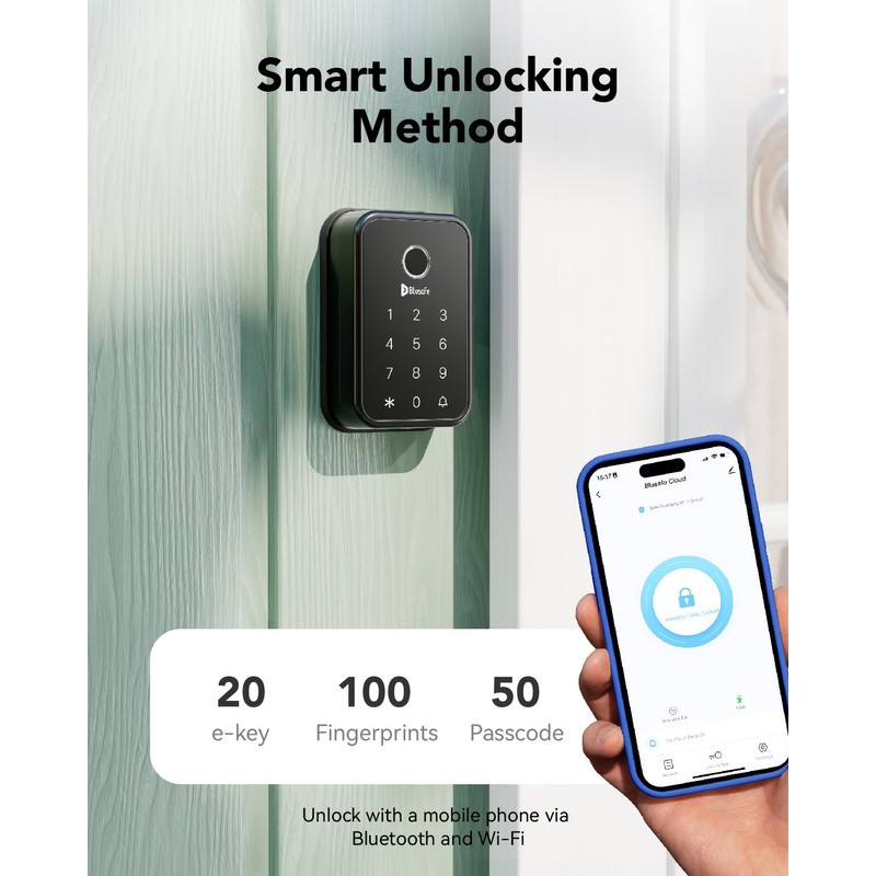 Smart Lock Fingerprint Door Lock, Smart Door Lock for Home