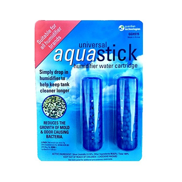 Guardian Technologies GGHS15 Aquastick Antimicrobial Humidifier Treatment, 2-Pack, Pure Guardian Humidifiers, Evaporative Humidifier Water Tanks