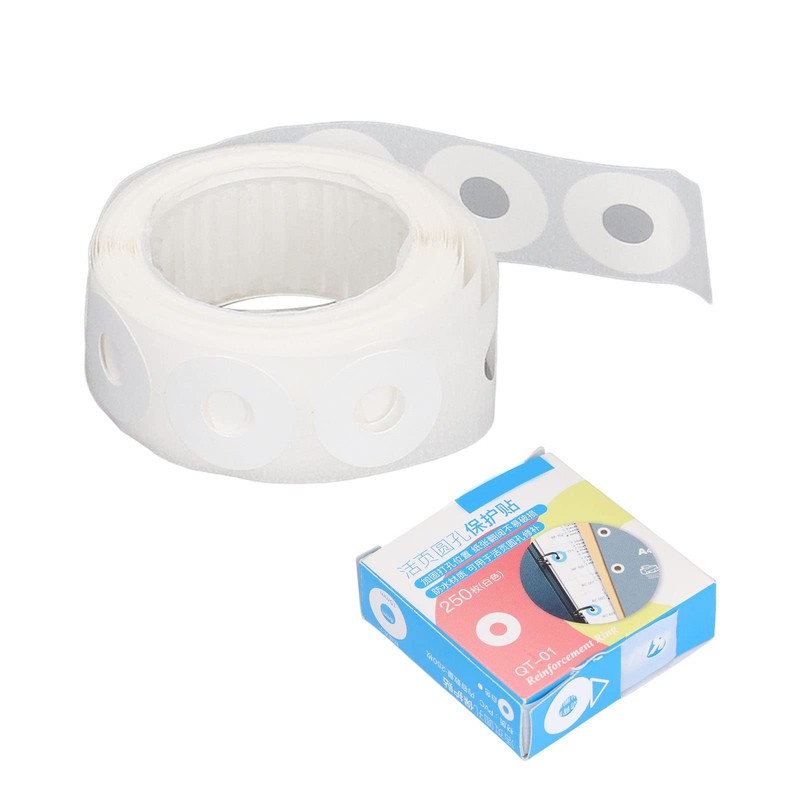 Hole Punch Reinforcement Stickers, Protection, Repair, Labels for Small Quantities,