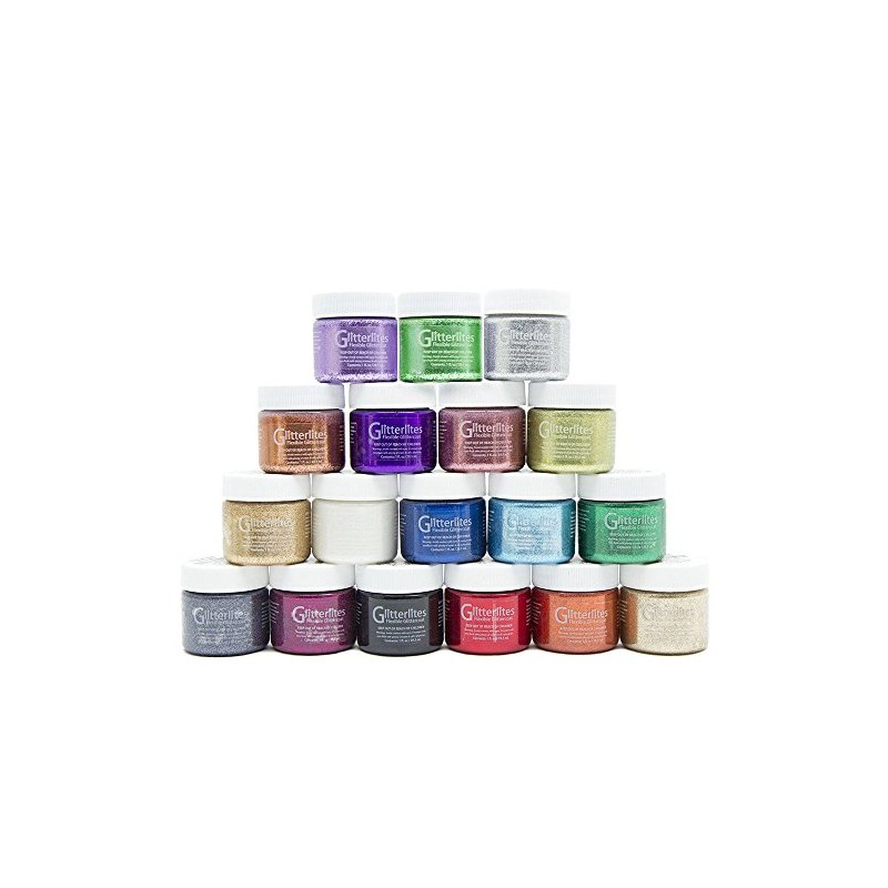Angelus Glitterlites Flexible Glittercoat 29.6ml Bottle - Desert Gold