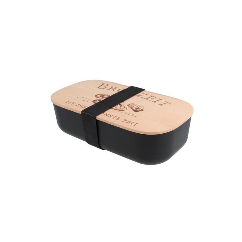 Spruchreif Plastic Lunch Box "Brotzeit" | Lunch Box with Engraving