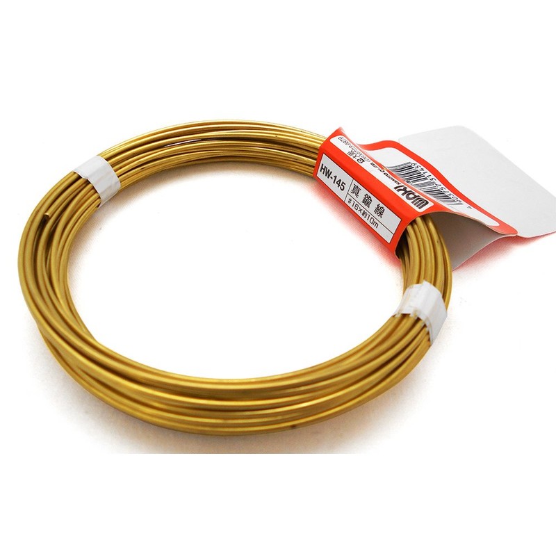 Wake Sangyo Brass Wire #16x10m Binding Outdoor Craft HW-145