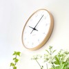 KATOMOKU plywood clock 7 natural sweep (continuous second hand movement)
