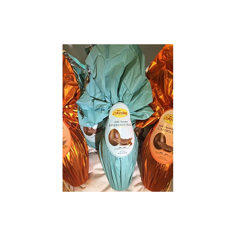 Ferara Milk with Hazelnut Egg Torrone Candy, 8-Ounce
