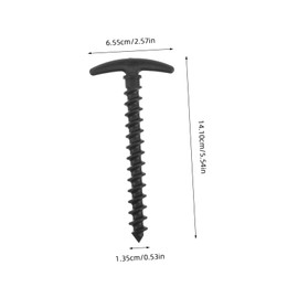 BUGUUYO 10pcs High Strength Plastic Tent Pegs Lightweight Camping Stakes for Secure Ground Hold Soft Hard Surfaces Versatile Outdoor Use for Tents Awnings