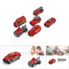 6Pcs/Set 1/64 Mini Fire Rescue Truck Police Car Toy Kids