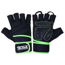 SKSZ LEATHER GYM GLOVES (F-Green, L)