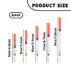 Bojueshaw 20Pcs Fishing Floats Set,Fishing Tackle with Bright Tips,5 Sizes