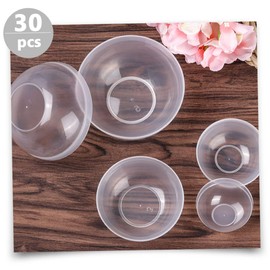 Pack of 30 Bowl Bowl Mixing Tool White Makeup Skin Care Tools Clay Tools Measuring Cup Prepare Mixing Bowl for PVC Masks Essential Oil Applicator Spa Accessories