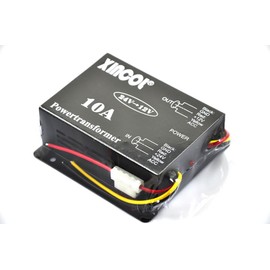 XINCOL 10A 120W Truck Car Power Supply DC 24V to 12V Buck Converter Voltage Reducer Step-Down Transformer with Full Protections Inside Memory Line and Inline Fuse