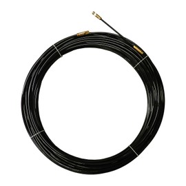 Nylon Fish Tape Black Diameter 4 mm 25 m with Interchangeable Connections